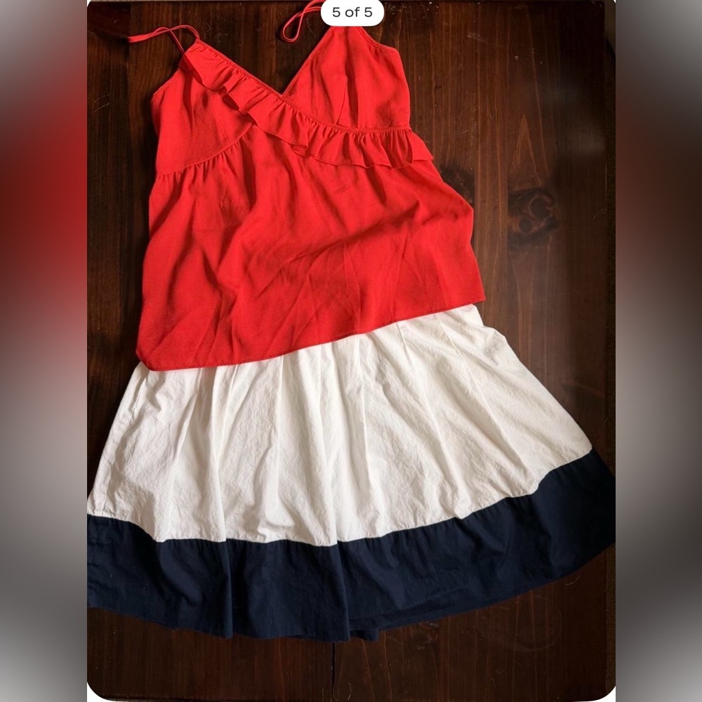Red Ruffle-Trim Spaghetti Strap Cami - Picture 5 of 5